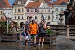 Ceske Budejovice főtér párakapu